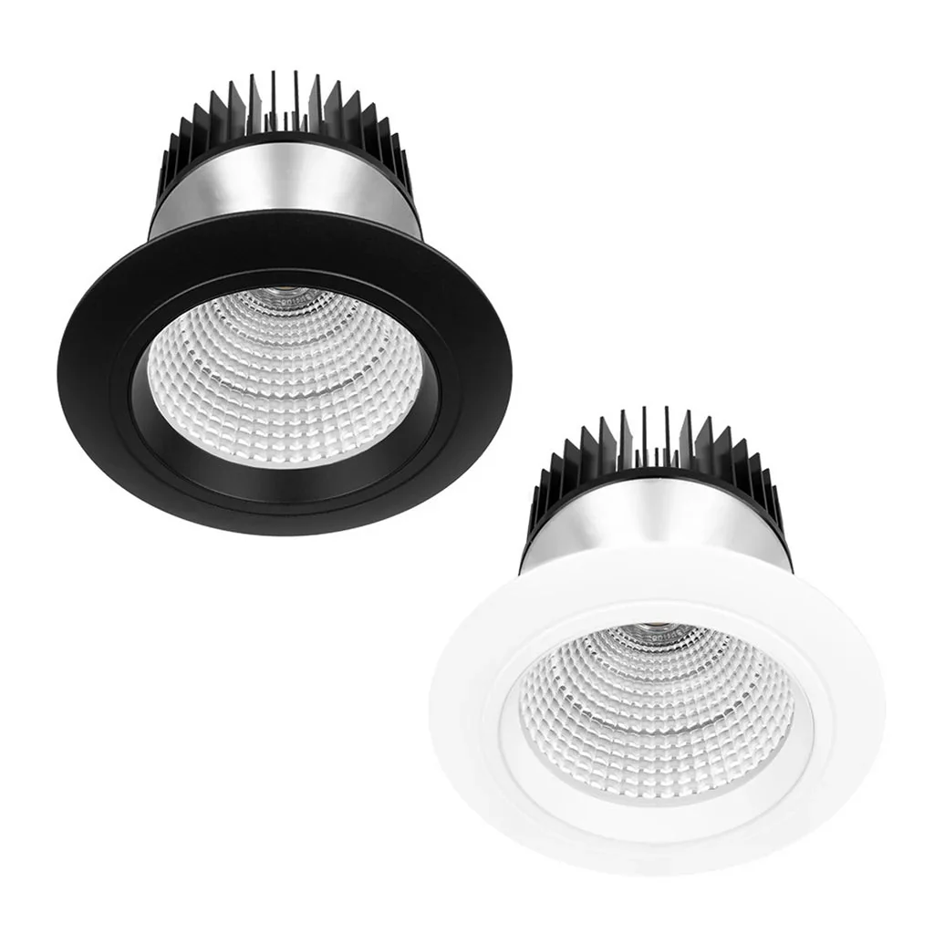 150mm Maxiled LED Downlight 55w White, Black or Silver 2.7k, 3k, 4k, 5k 90+ XDF55 Trend Lighting