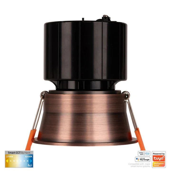 76mm Prime Wifi LED Downlight 12w CCT CRI 90+ HV5513CCT Havit Lighting - Image 12