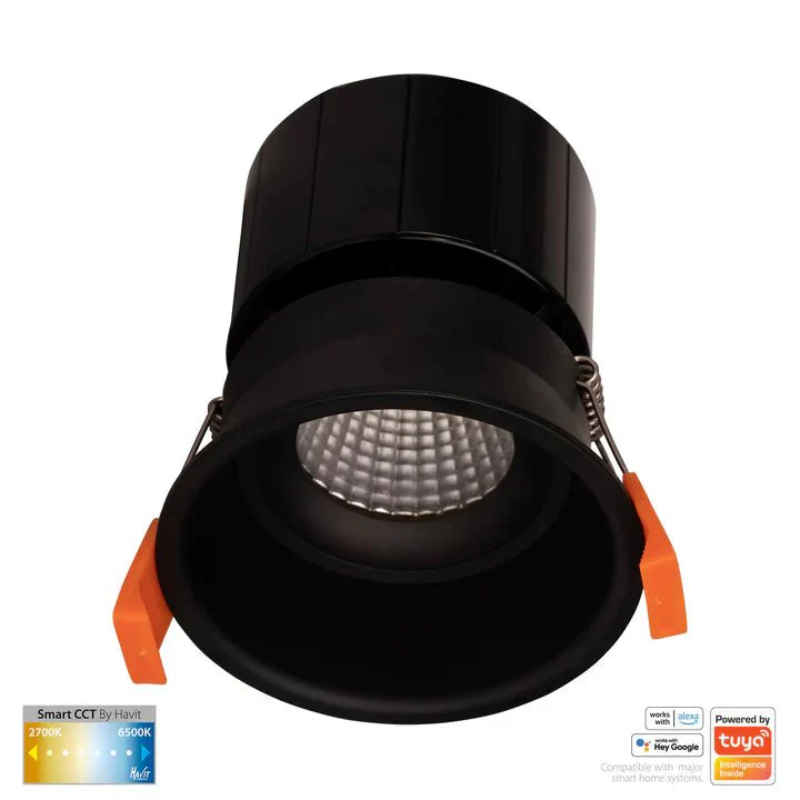 76mm Prime Wifi LED Downlight 12w CCT CRI 90+ HV5513CCT Havit Lighting - Image 2