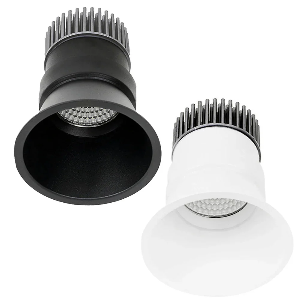 78mm LED Downlight 10w Black, White 2.7k/3k/4k CRI 90+ P12R Trend Lighting