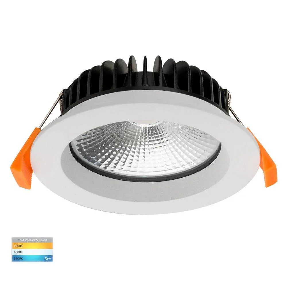 90mm LED Downlight 12w Black, White CCT HV5530T Havit Lighting - Image 3