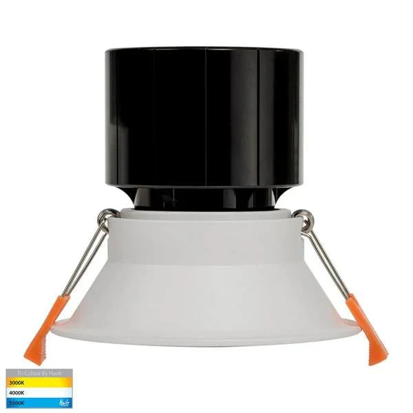 90mm LED Downlight 12w White or Black CCT HV5514T Havit Lighting - Image 6