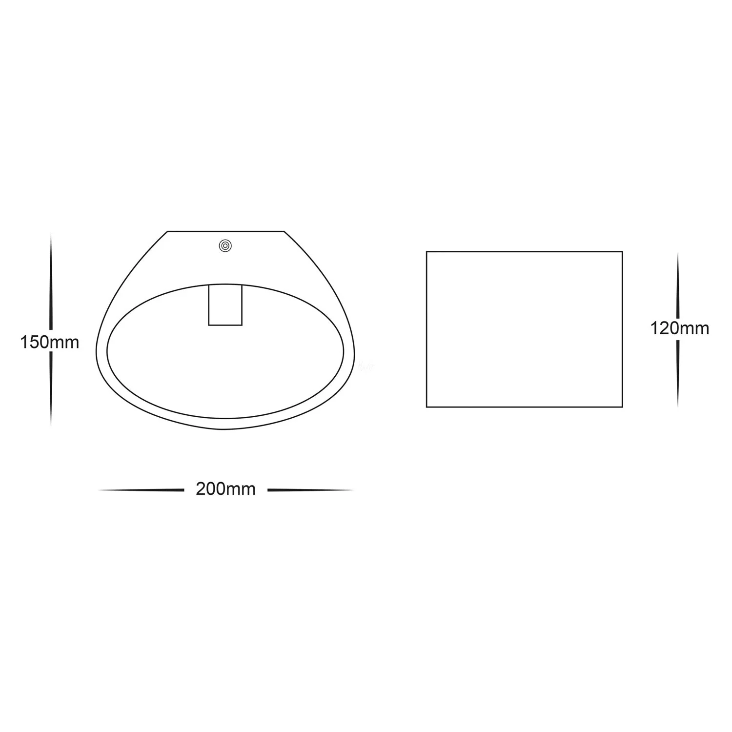 Arc Plaster LED Wall Light Large 3w in White Havit Lighting - HV8026 - Image 3