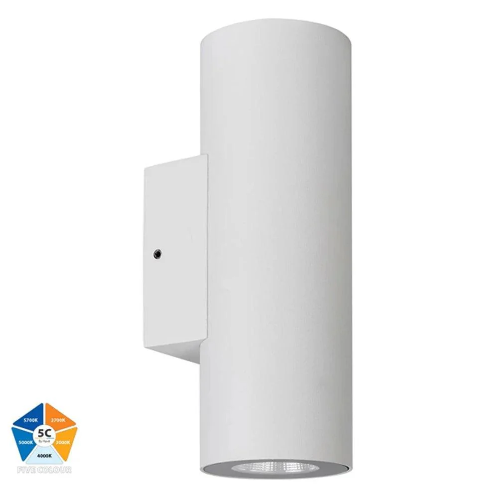 Aries Up & Down LED Wall Light CCT 12w Aluminium Black or White Havit Lighting - HV3626S-ALU - Image 4