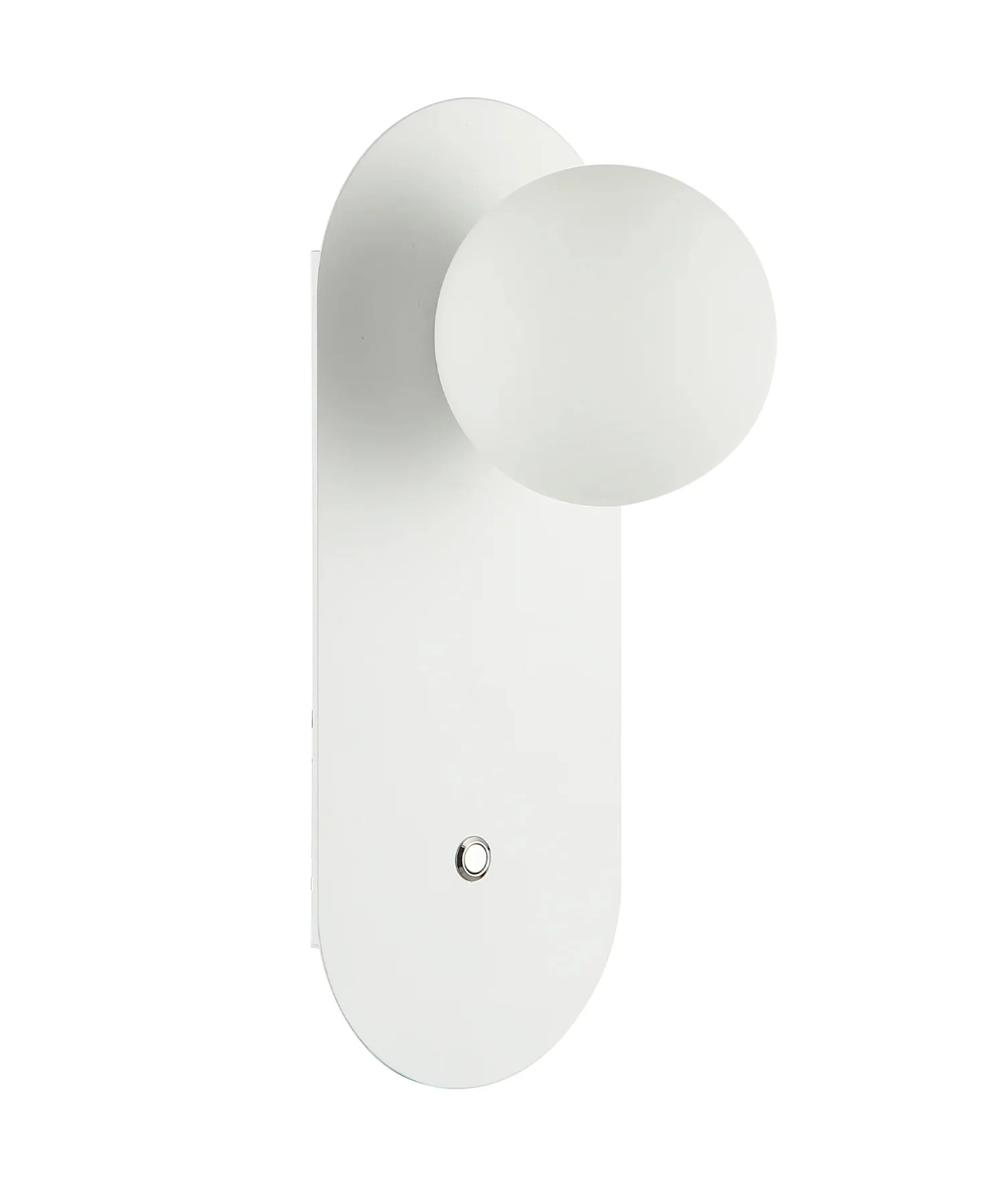 CLA Ovalis Interior Round Opal Diffuser Oblong Base with Switch Wall Lights - Image 3