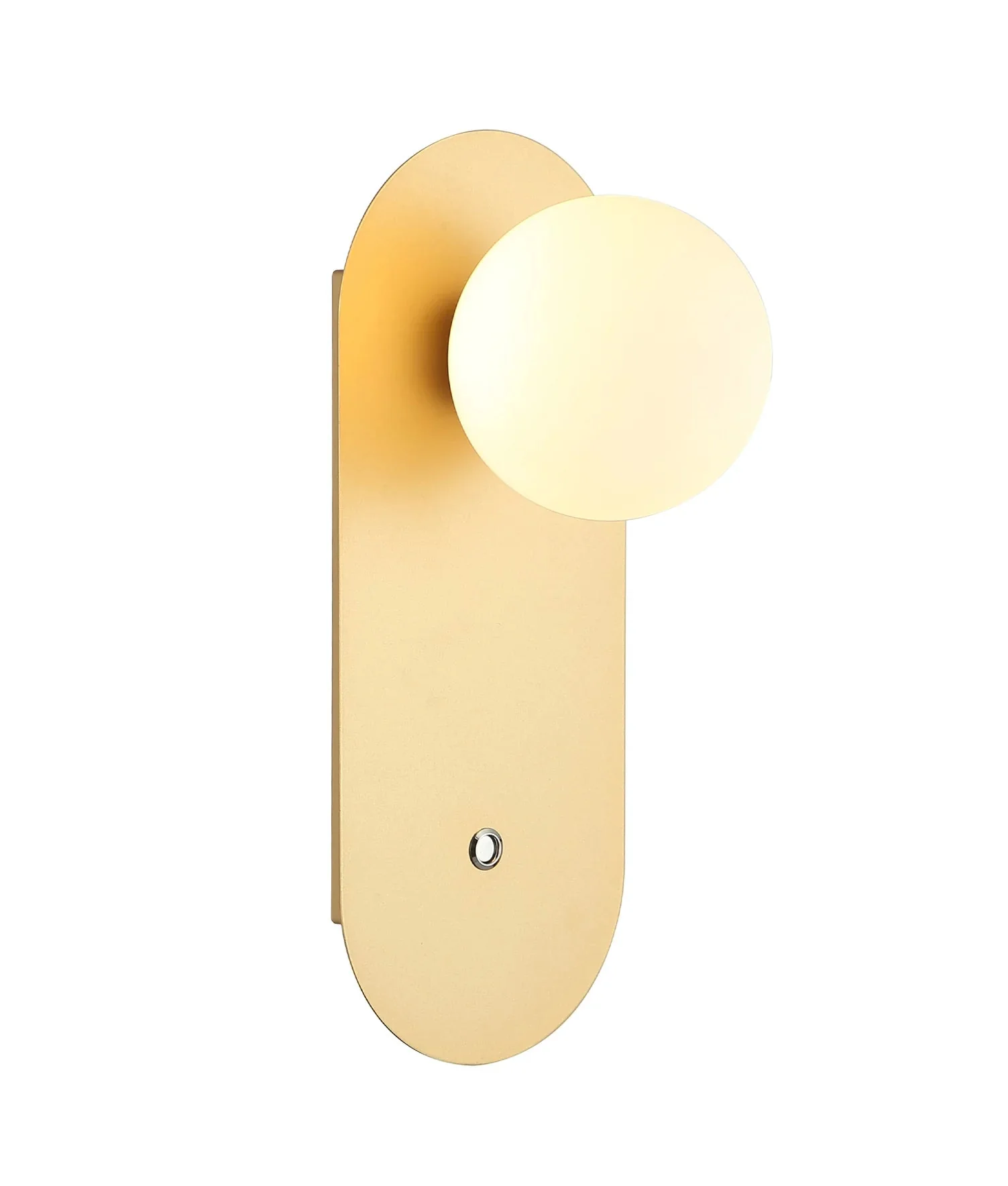 CLA Ovalis Interior Round Opal Diffuser Oblong Base with Switch Wall Lights - Image 6