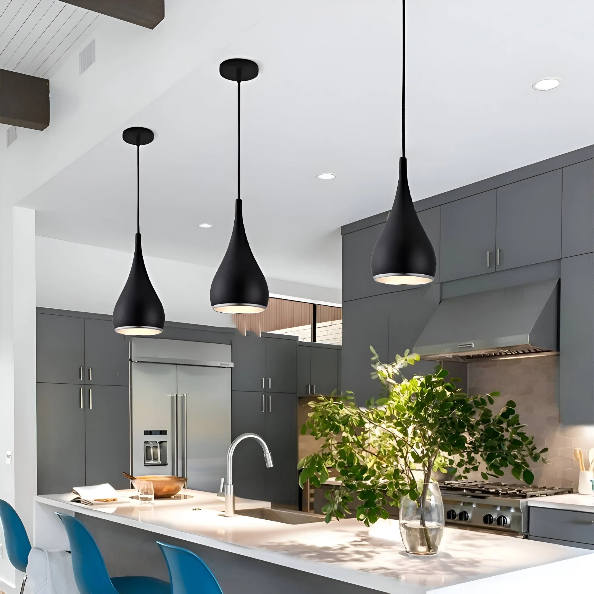 Cougar AERO 1lt Pendant - Matt Black - Image 4