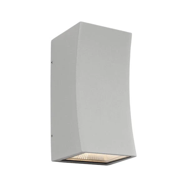 Cougar Ramada 10 Watt Up & Down LED Wall Light Silver / Warm White - RAMA2ESLV