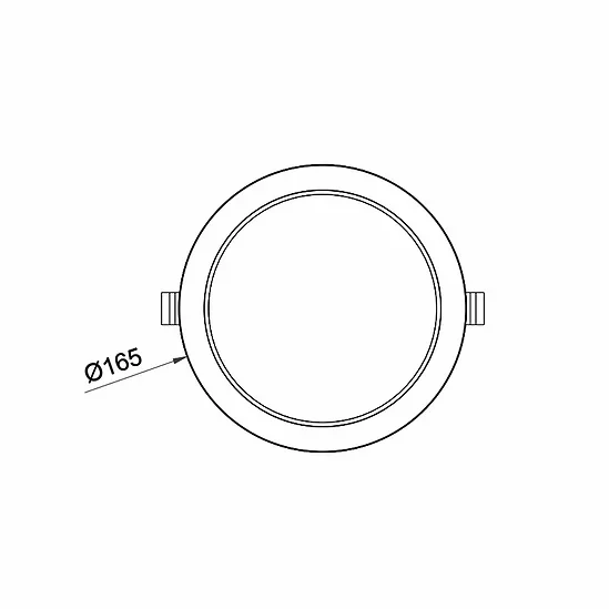 DL2009 20W High Efficiency TriColour Downlight 150mm cut out - Image 5