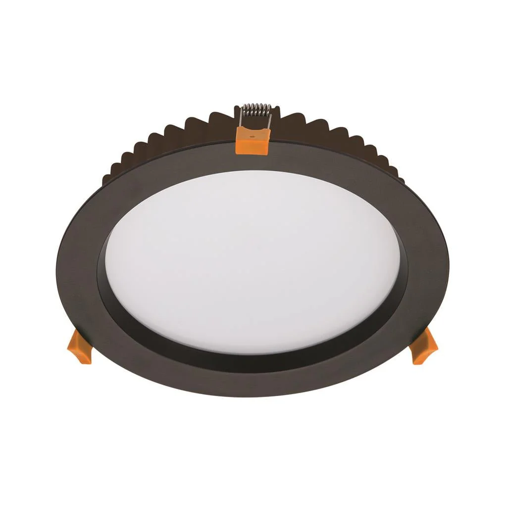 Domus DECO-28 TRIO/DALI Round 28W Dimmable LED Tricolour IP44 Downlight - Black/White - Image 2
