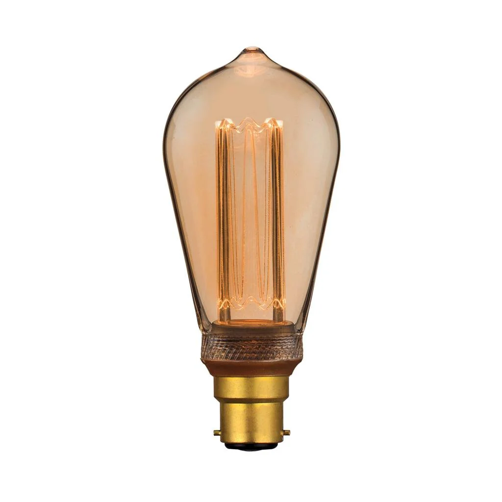 Domus PEAR RETRO 3.5W Led Filament Lamp Dimmable 240V - B22/E27 - Image 2