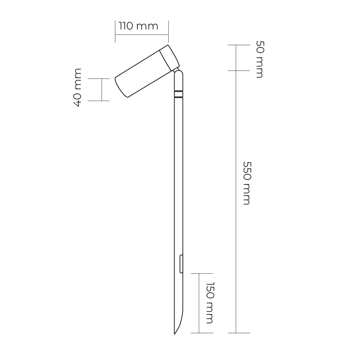 Echelon LED Spike Light with Tiltable Head - Image 8