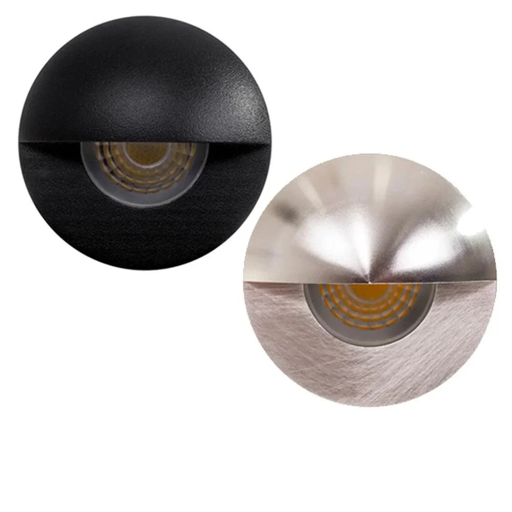 Elite Mini LED Step Light with Eyelid CCT 5w in Black/Silver Havit Lighting - HV2884T