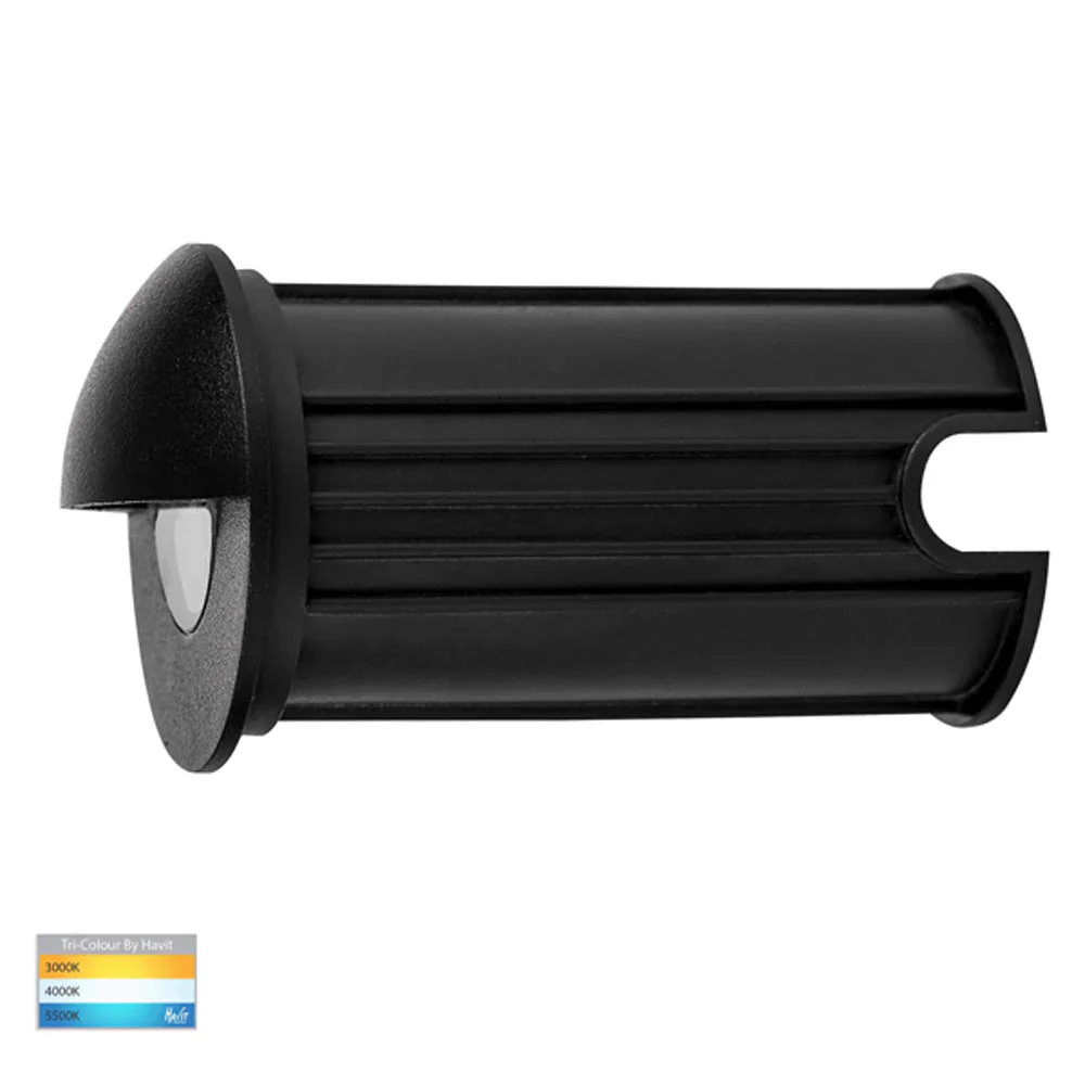 Elite Mini LED Step Light with Eyelid CCT 5w in Black/Silver Havit Lighting - HV2884T - Image 3