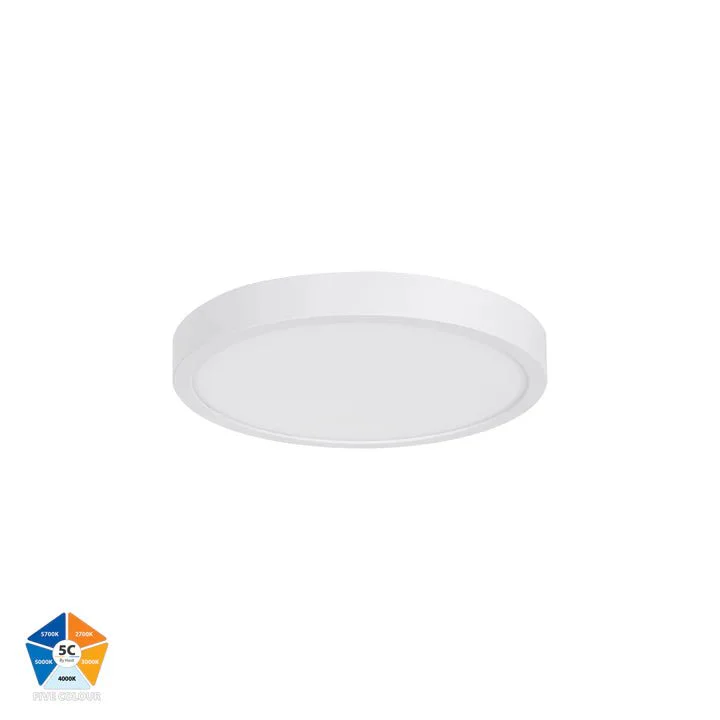 Havit Auster 18w LED Ceiling Mounted White  Oyster Light - HV5863S-WHT