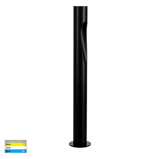 Havit Fedor Aluminium Black 600mm Round LED Bollard Lights - HV1660T-BLK - Image 3