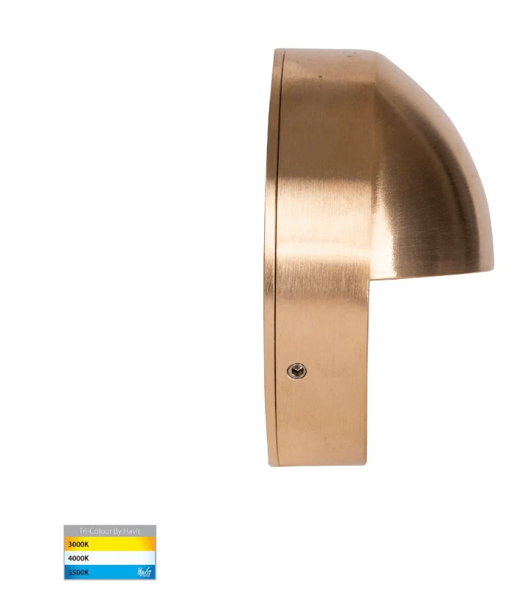 Havit Veko Solid 6W Brass Step Lights with Eyelid - HV2928T-BR-240V - Image 2