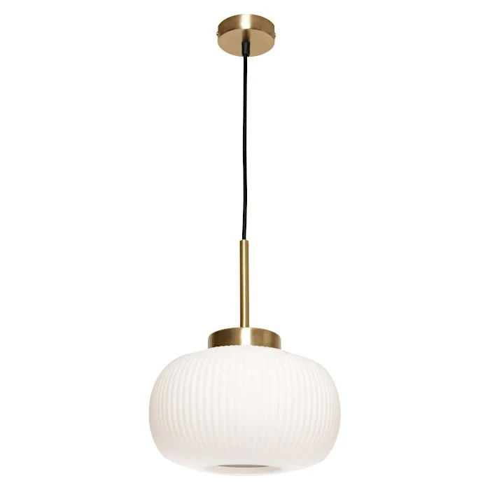 Hutton 1 Light Pendant Black or Gold - Image 2
