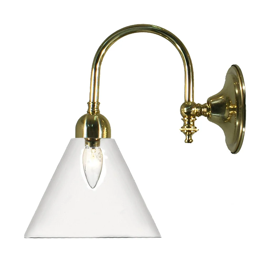 LOXTON 1 Light Clear or Frost Glass Wall Light - Chrome or Brass - Image 3