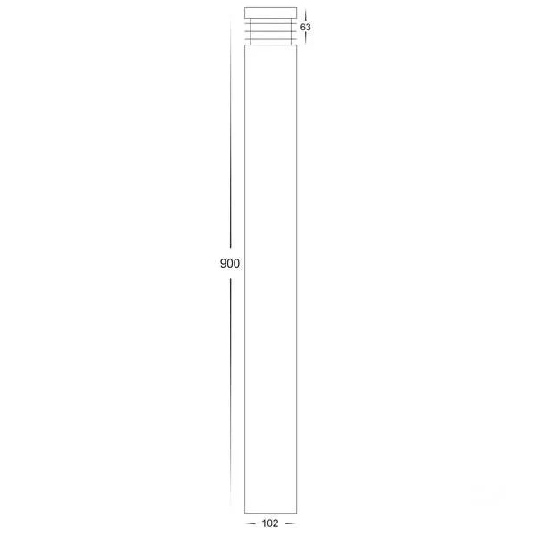 Maxi LED Bollard Light TRI Colour Black/316 Stainless Steel Havit Lighting - HV1608T - Image 6