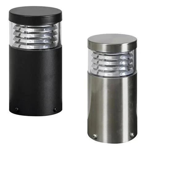 Mini Louvred LED Bollard Light TRI Colour in Black or 316 Stainless Steel Havit Lighting - HV1615T