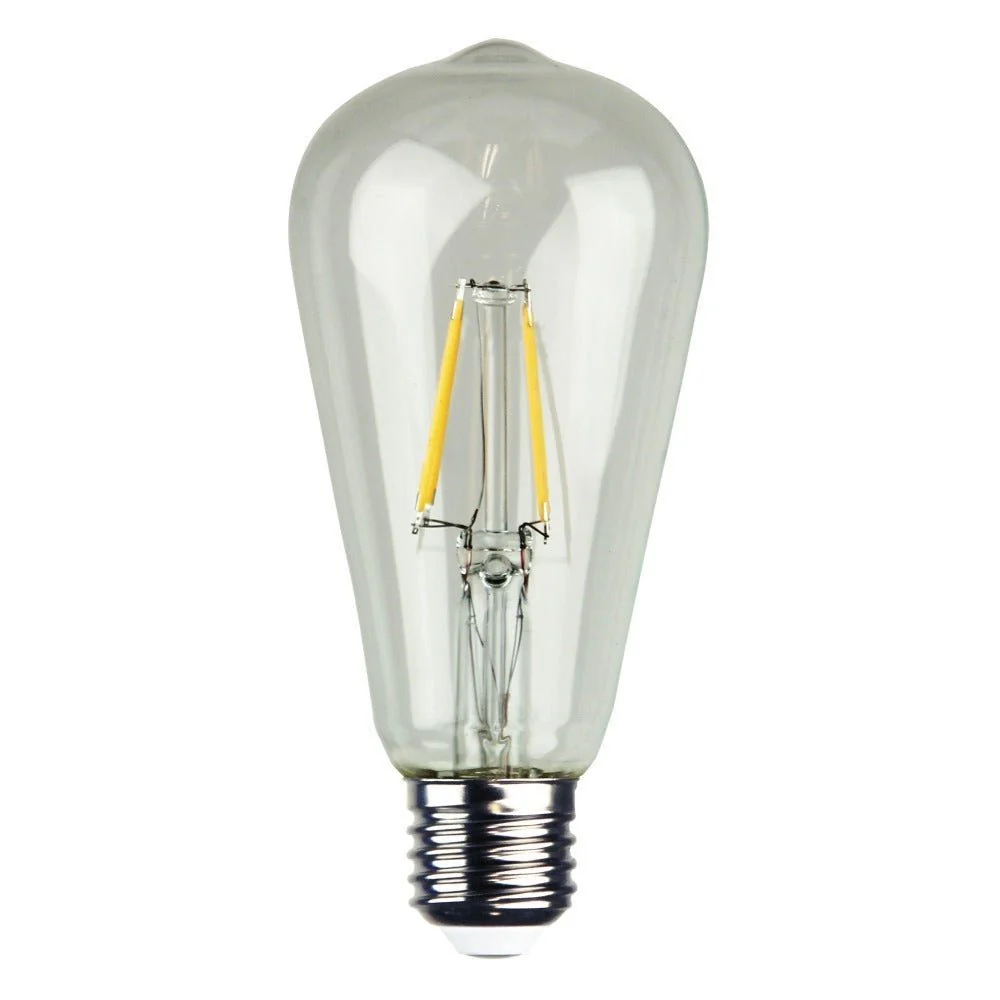 4W LED Dimmable Pear ST64 Shape Filament Clear Globe 2700K - B22/E27 - Image 3