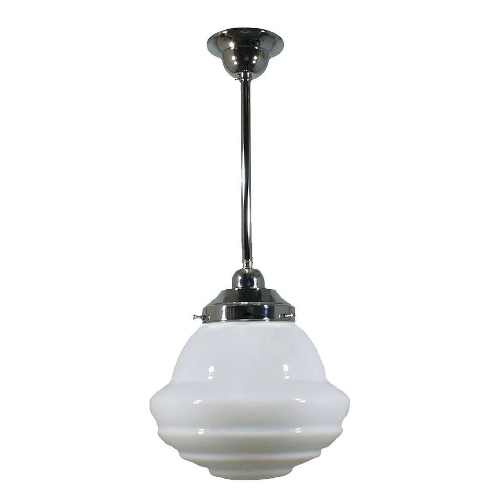PARKVILLE 9" 1 Light ROD Pendant Light - Black/Chrome/Polished Brass/Chrome Retro - Image 4
