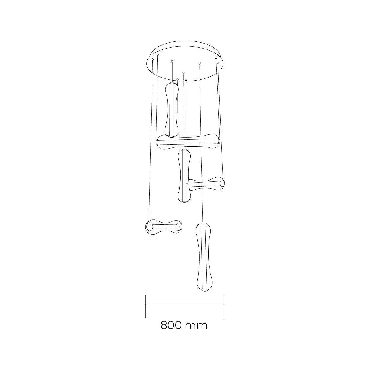 Bruno 6 Light Pendant Light | Lighting Creations - Image 2