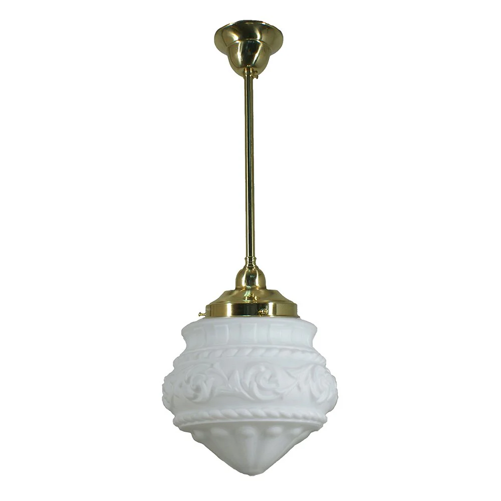 PREMIER  8" or 12" ROD Pendant Light - Black/Chrome/Polished Brass - Image 3