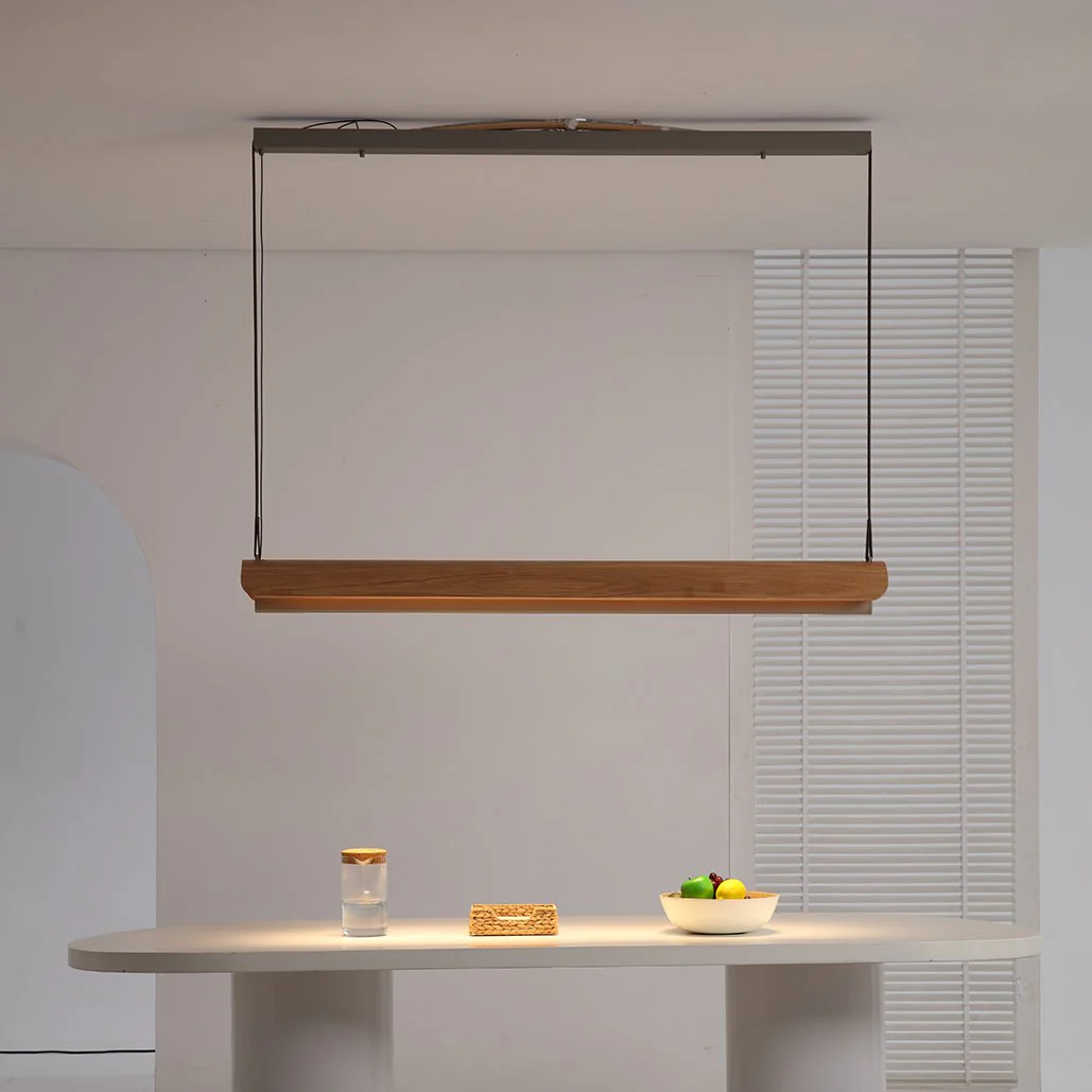 Sailé Linear Wood Pendant | Lighting Creations - Image 3