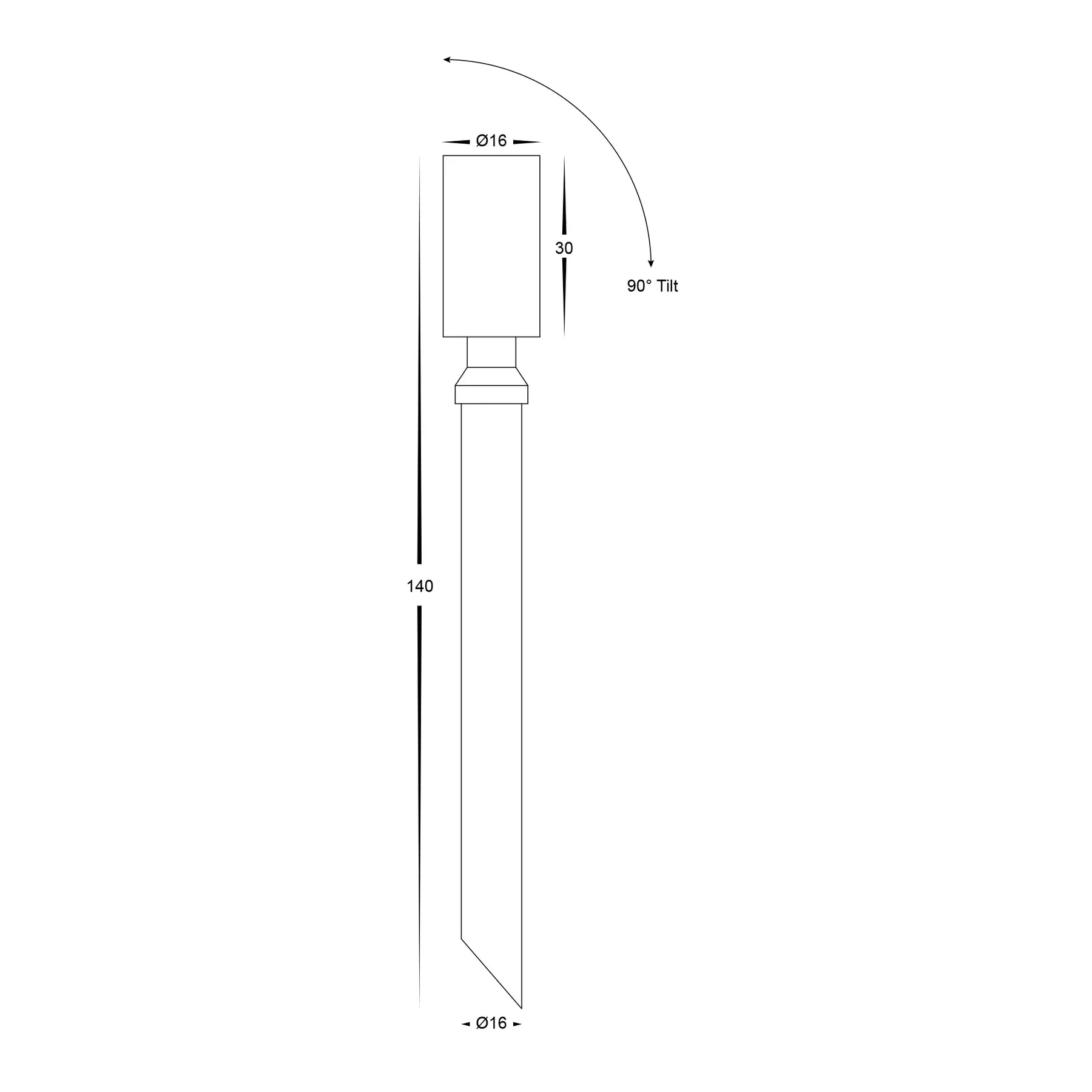 Spar LED Spike/Surface Mounted Spot Light CCT 0.5w Aluminium Black, White Havit Light HV1433T - Image 5