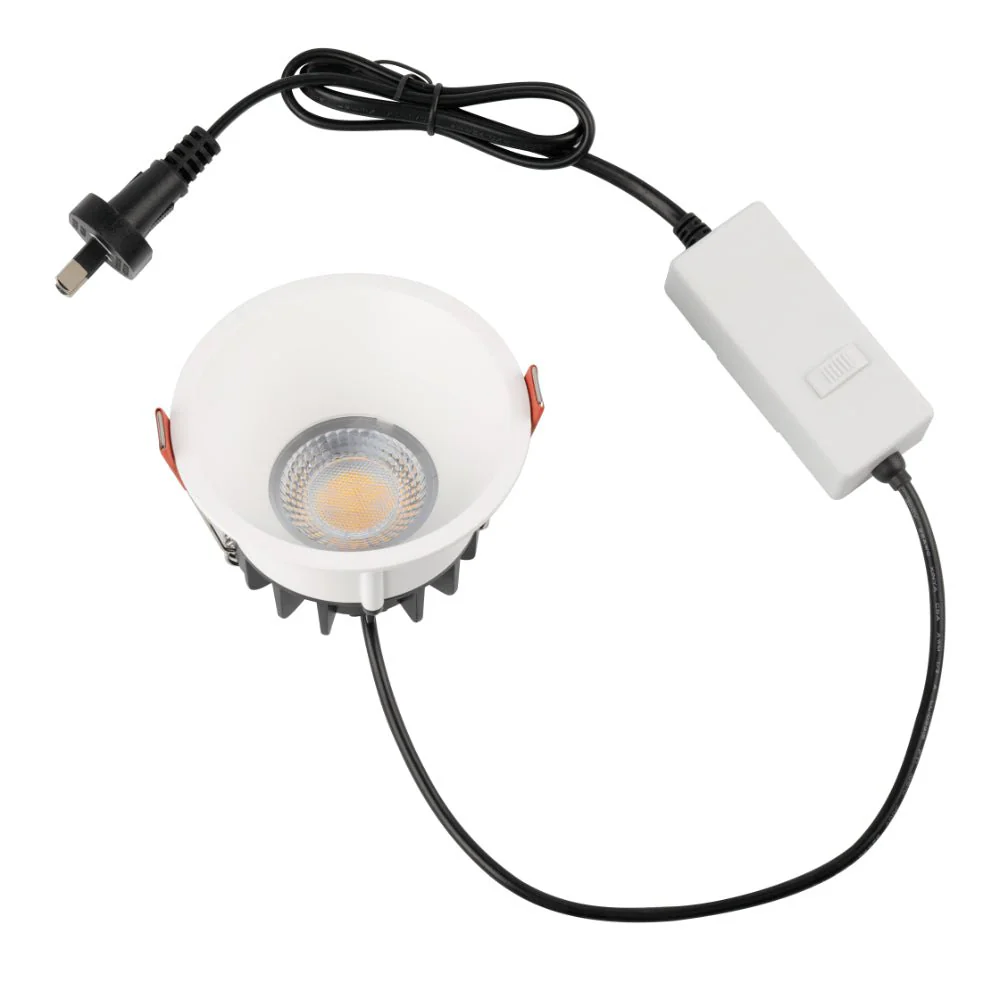 Telbix Econe 96 10W LED Dimmable Downlight White / Tri-Colour - ECONE 96WH-3C - Image 4
