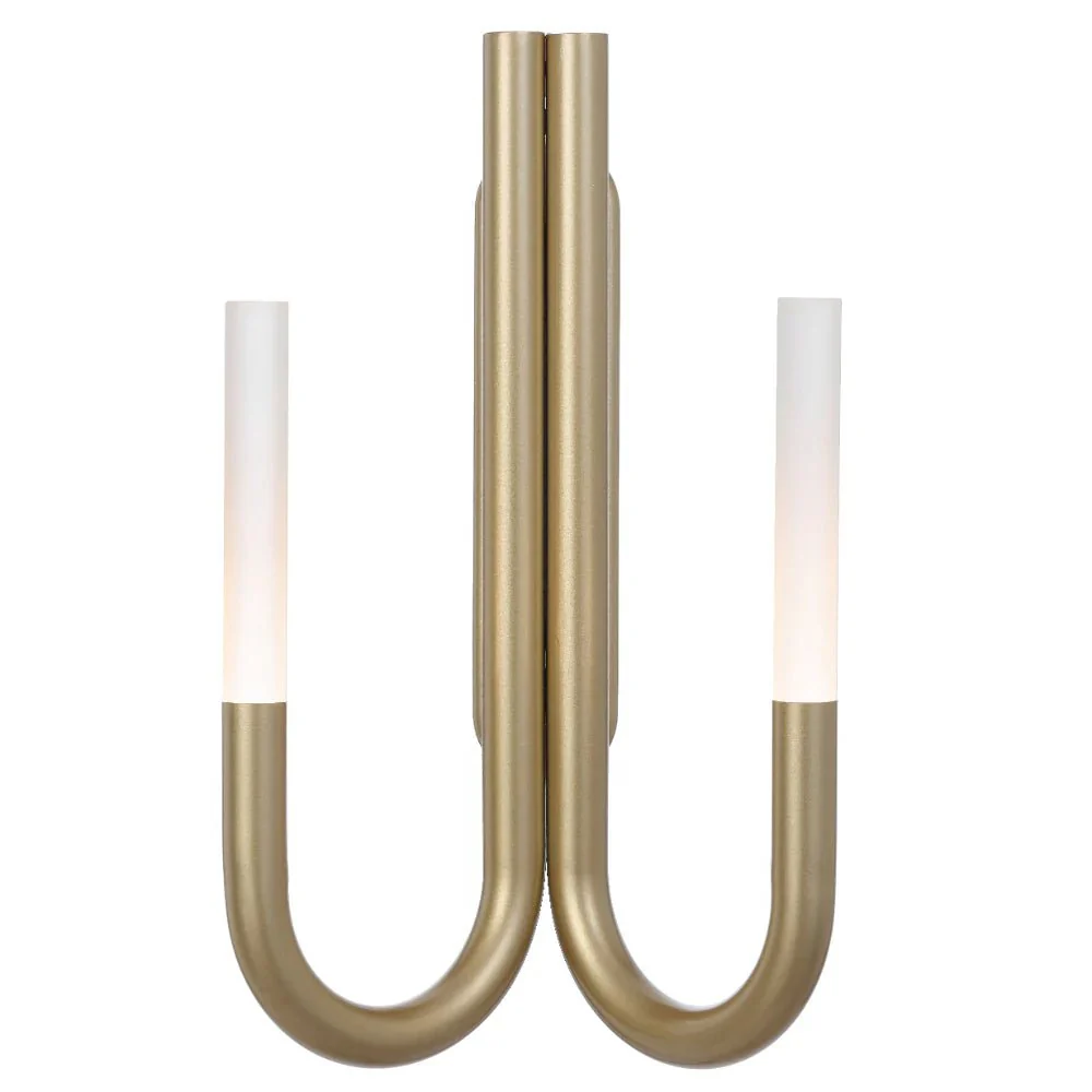 Telbix Joshua 40cm 2 Light LED Interior Wall Light in Black or Gold