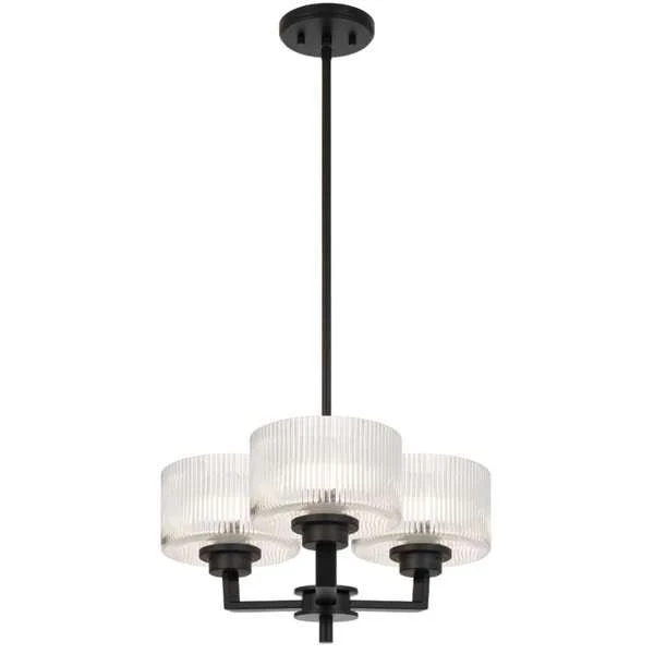 Telbix Moreno II 3, 5 and 8 Light Pendant in Antique Gold, Antique Silver and Black - Image 3