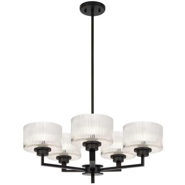Telbix Moreno II 3, 5 and 8 Light Pendant in Antique Gold, Antique Silver and Black - Image 6