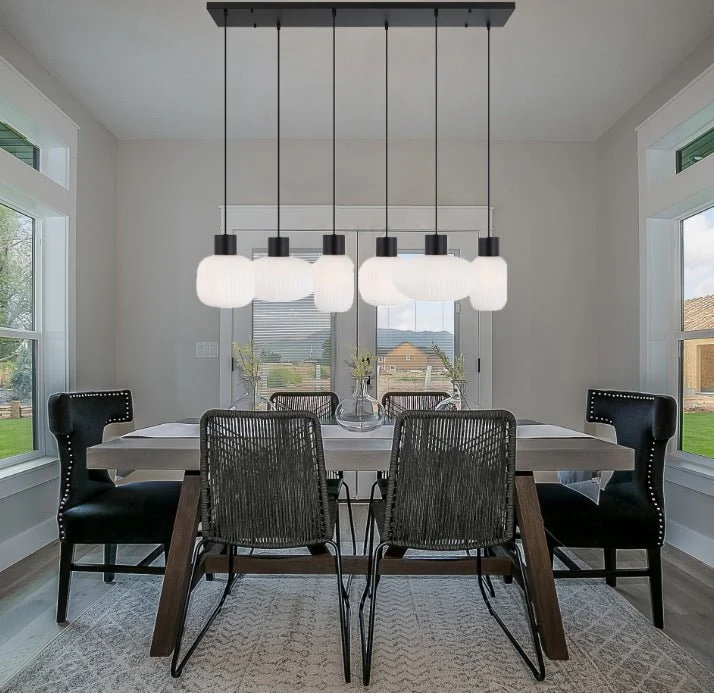 Telbix Nori 6 Lights Pendant - Black Opal Matt - Image 2