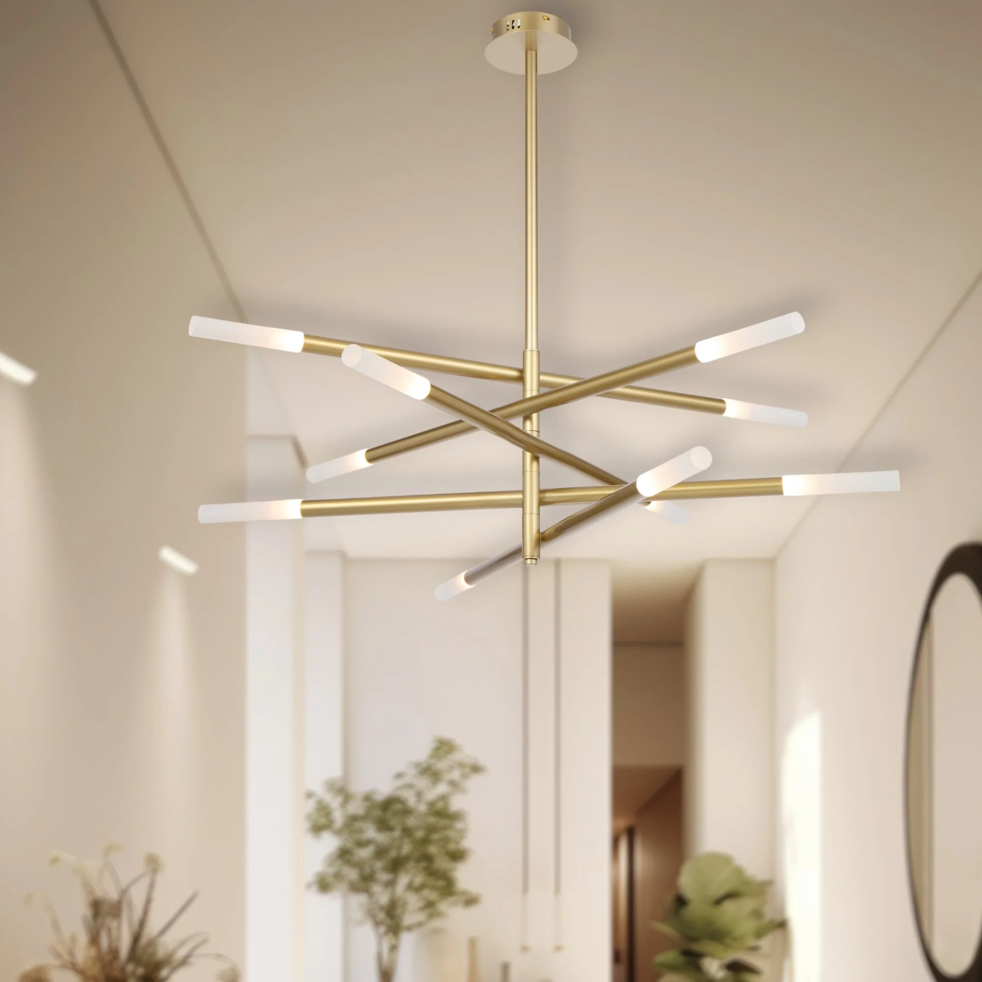 Telbix Pinta 10 Light LED Pendant Gold PINTA PE10-GD - Image 4