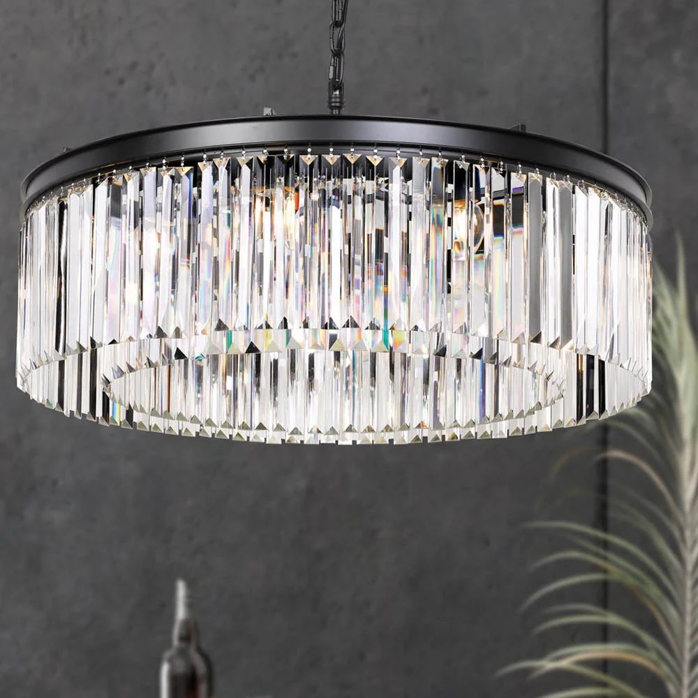 Telbix Serene 6 Lights Pendant - Black - Image 2