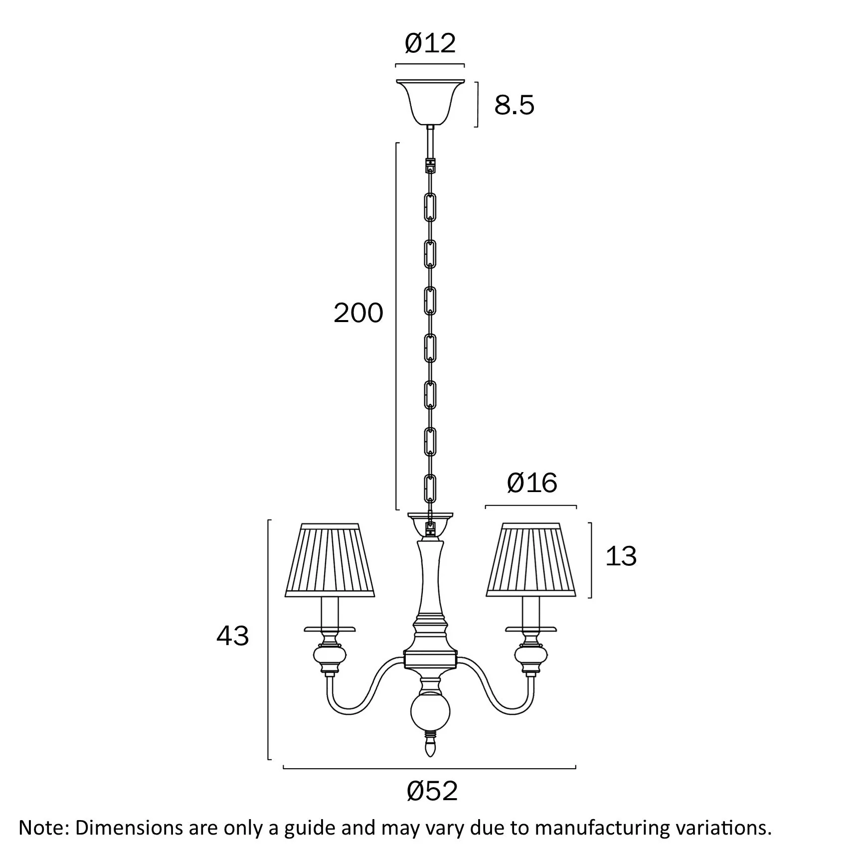 Telbix Siedel 5 Light Pendant With Shades Copper SIEDEL PE05SH-CP - Image 2