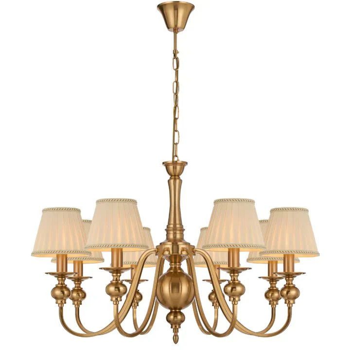 Telbix Siedel 8 Light Pendant With Shades Copper SIEDEL PE08SH-CP