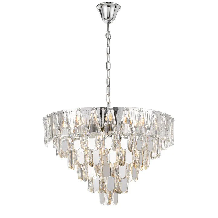 Telbix Valerie 60cm Pendant Chrome/Gold