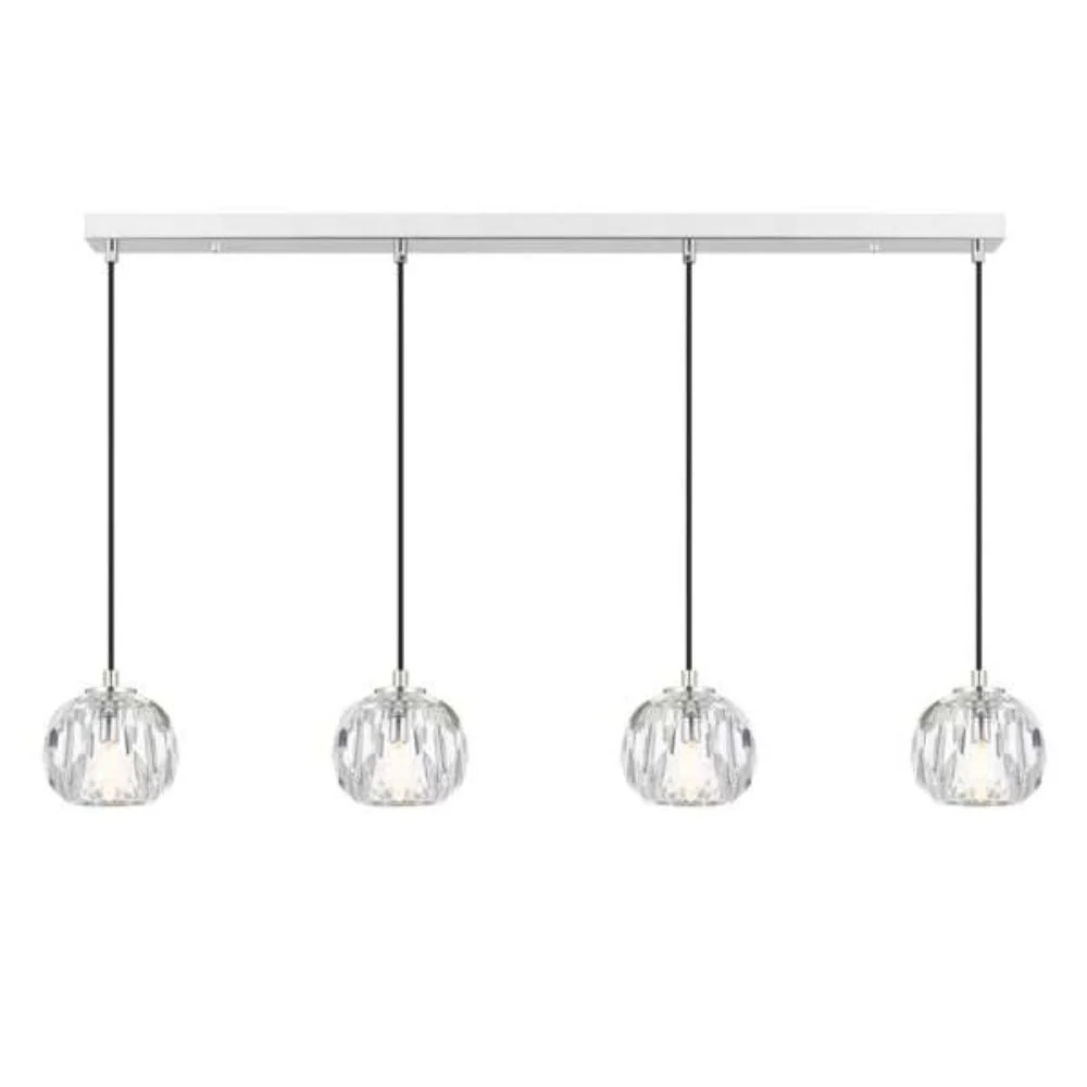 ZAHA - 12W Replaceable G9 LED 4 Light Bar Pendant - 3000K - Image 3