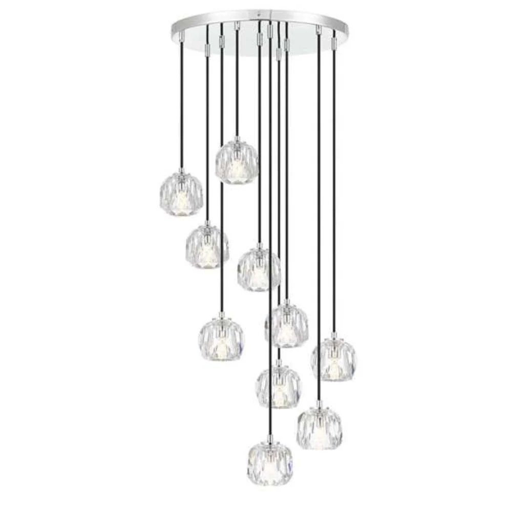 ZAHA - 30W Replaceable G9 LED 10 Light Pendant - 3000K - Image 4