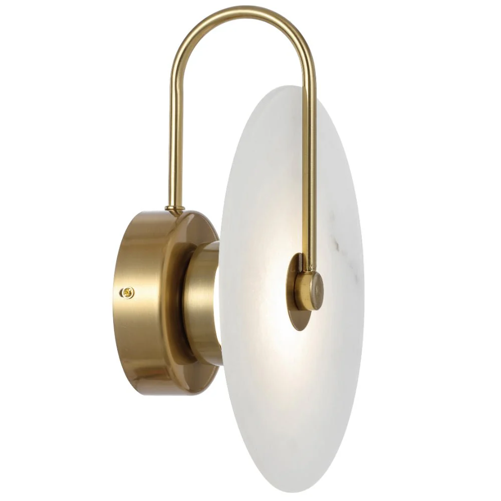 Telbix Zonder LED Wall Light Available in Black or Antique Gold - Image 8