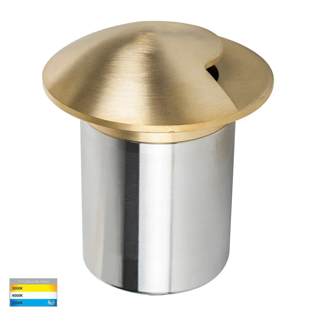 Viale LED in-Ground Light Single Way in 316 Stainles Steel, Antique Brass, Brass or Graphite Havit Lighting - HV19062T - Image 10
